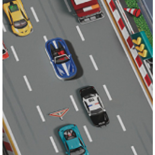 TurboRace Interactive Game Set racing console with steering wheel and gear shift on a table