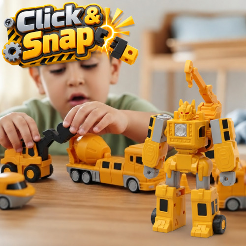 Click & Snap Magnetic Transformer Construction Set