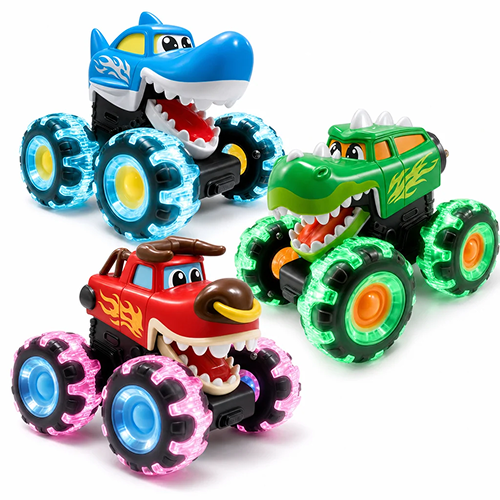 Motion-Activated Monster Truck Toy Set