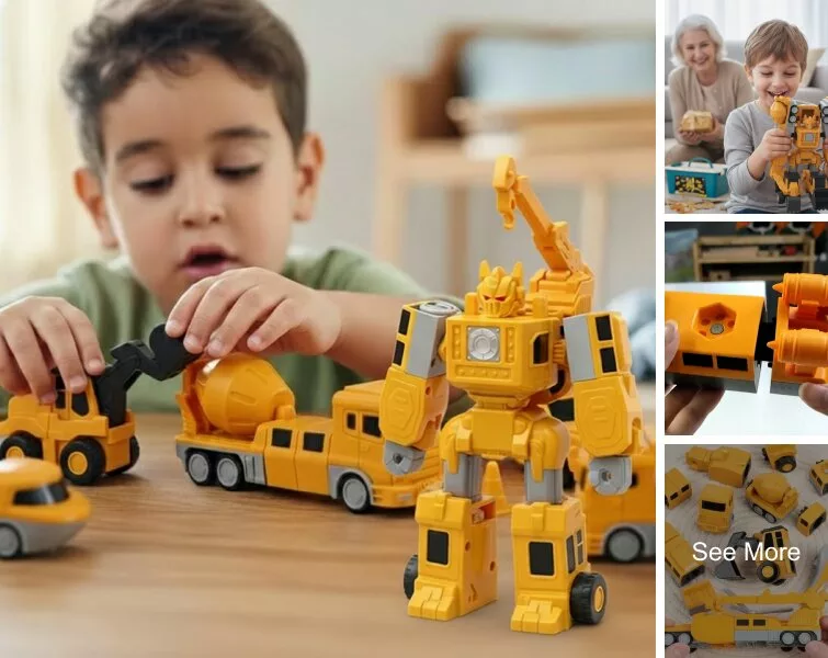Click & Snap Magnetic Transformer Construction Set