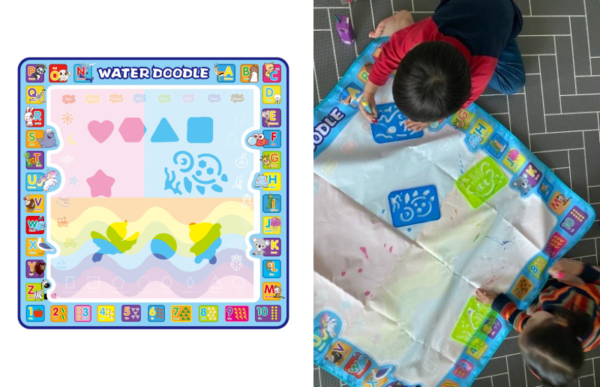 kids zero mess doodle magic water drawing mat