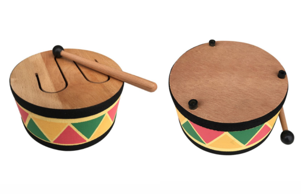 mini wooden drum for kids